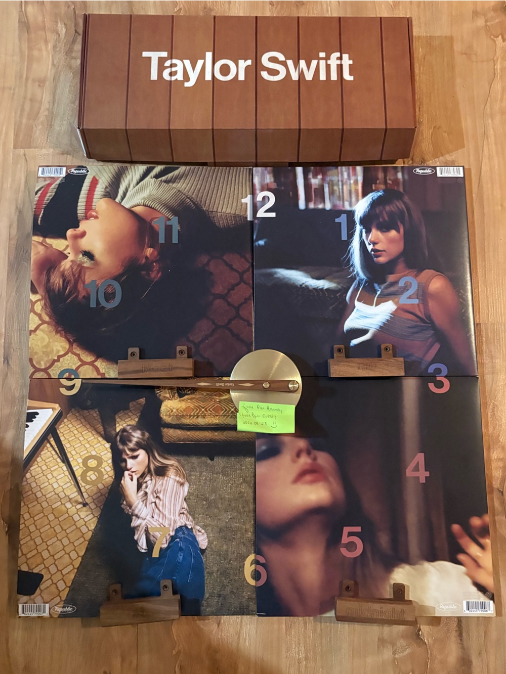 Taylor Swift merch: Midnights clock vinyl set